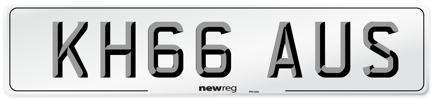 KH66 AUS Number Plate from New Reg